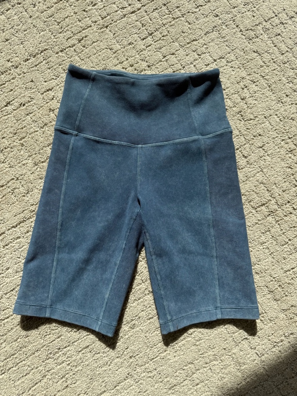 Zella High-Waist Ribbed Bike Shorts